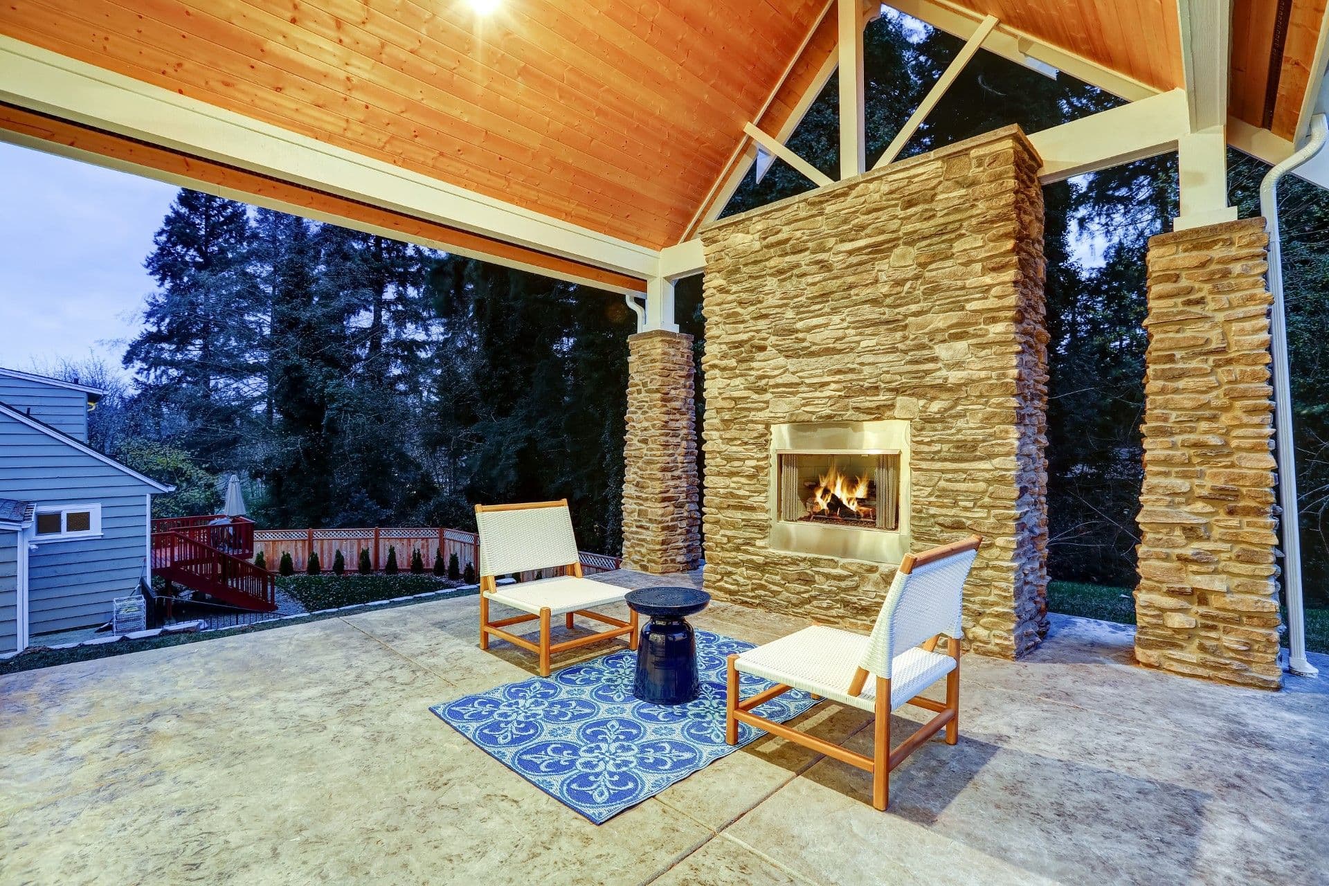 Outdoor Fireplace