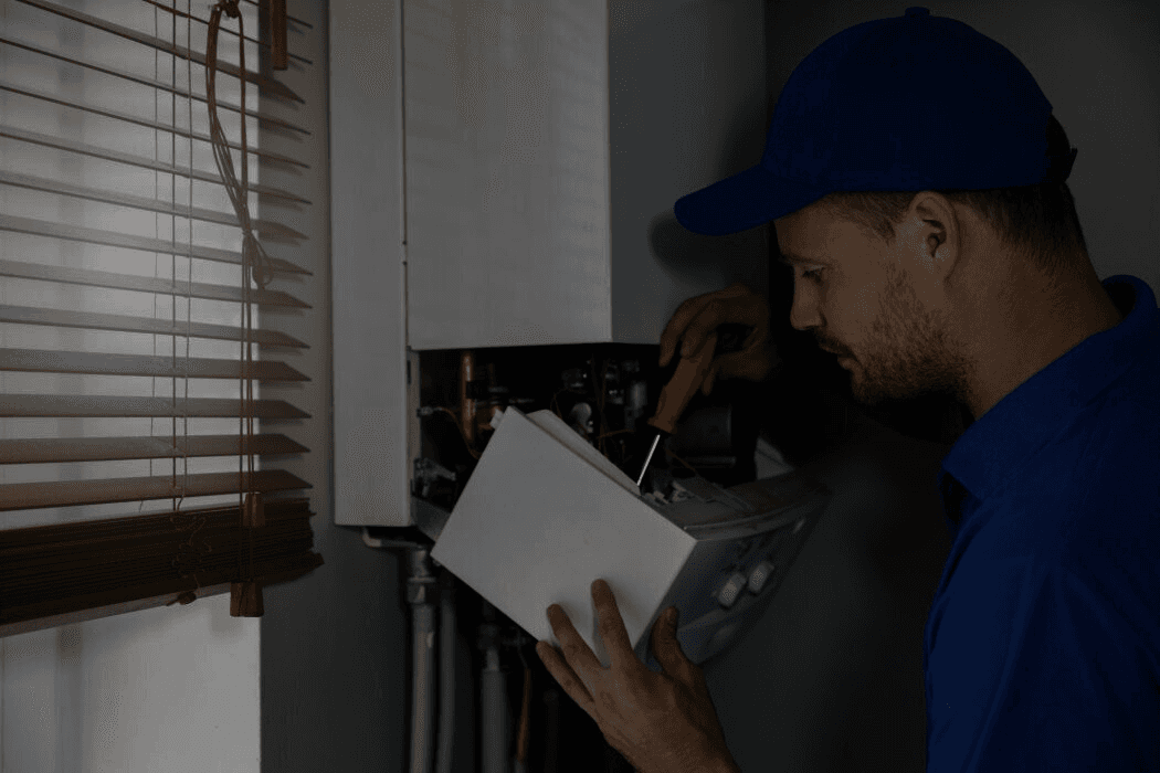 Tankless Water Heater - Darkened